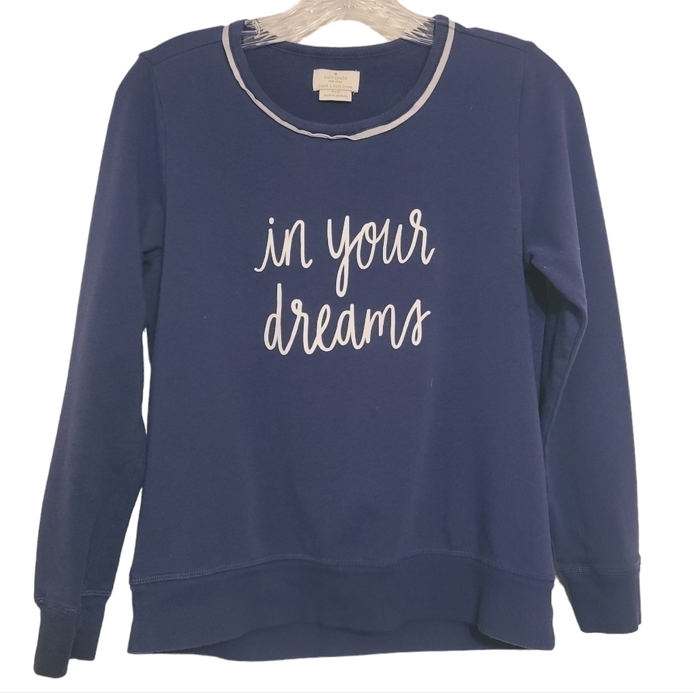 Kate Spade | Women's Navy Blue "In Your Dreams" Pajama Shirt (Size XS)